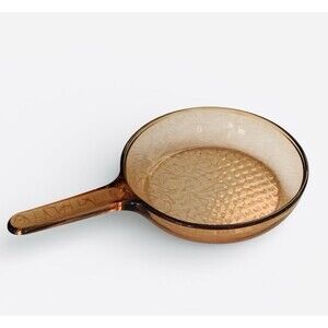 CORNING WARE VISIONS  7 inch  Amber Waffle Bottom Frying Pan Skillet